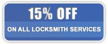 15% off on all locksmith services